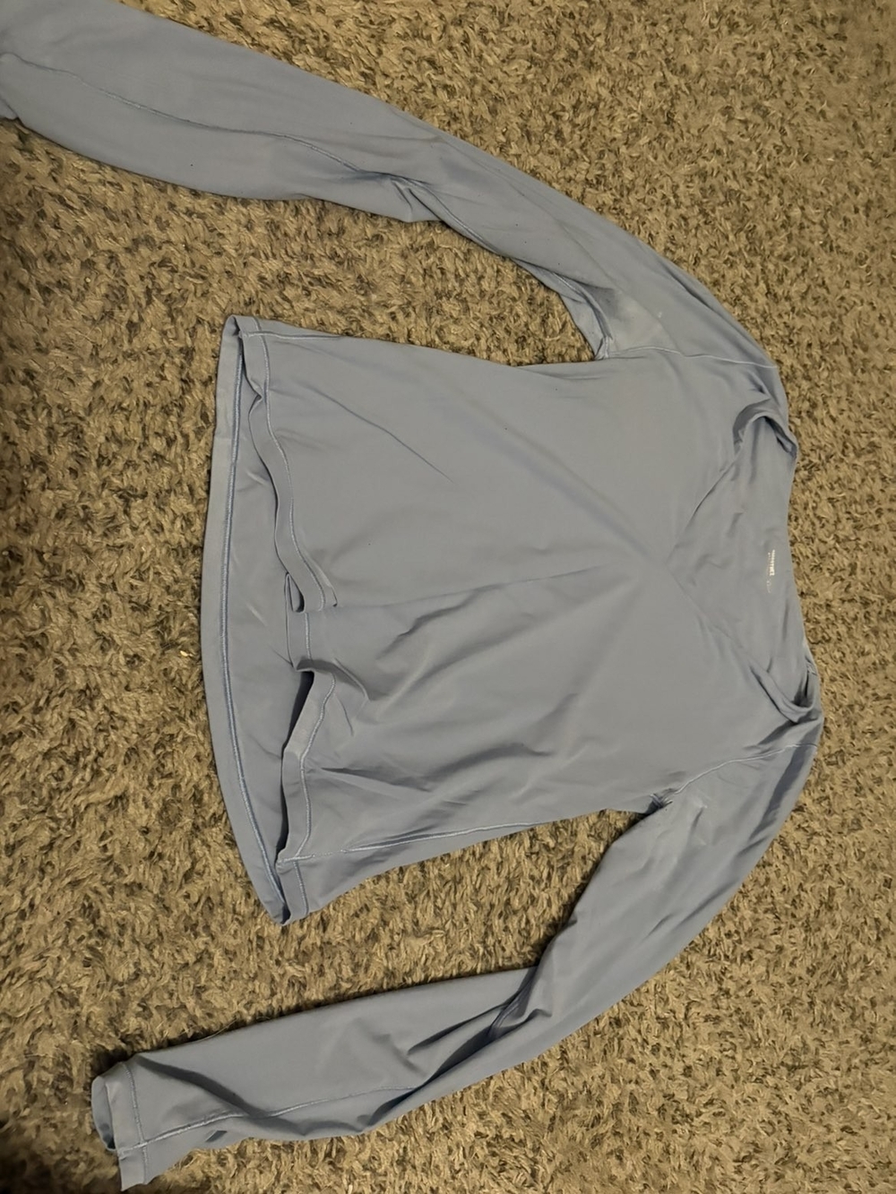 Wonen's Light Blue Long Sleeve Swim Shirt